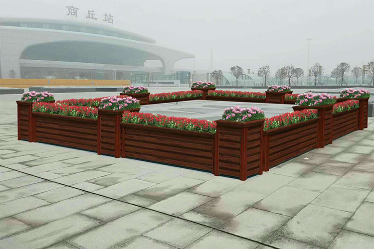 塑木花箱、绿化花箱