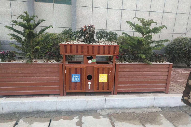 铝合金垃圾桶花箱组合